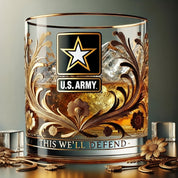 Engraved Memorial Glass Tribute Veterans Elegant Glass - Image 3