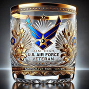 Engraved Memorial Glass Tribute Veterans Elegant Glass - Image 4