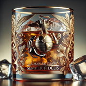 Engraved Memorial Glass Tribute Veterans Elegant Glass - Image 5