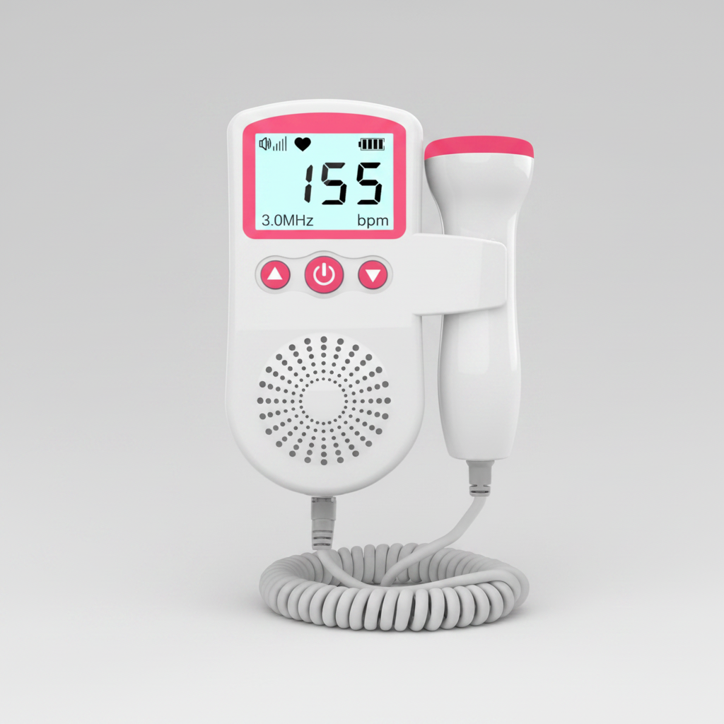 Fetal Doppler Heart Rate Monitor Home Pregnancy Monitoring Device - Image 1