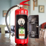 Fire Extinguisher Bar Cabinet Glass Holder Unique - Image 1