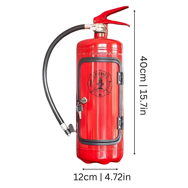 Fire Extinguisher Bar Cabinet Glass Holder Unique - Image 2