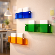 Floating Shelf Wall-Mounted Shelf Modern Acrylic Wall - Image 1