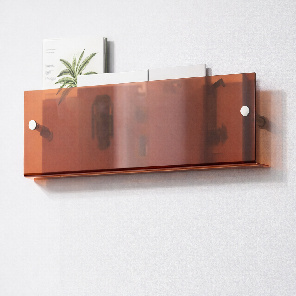 Floating Shelf Wall-Mounted Shelf Modern Acrylic Wall - Image 5
