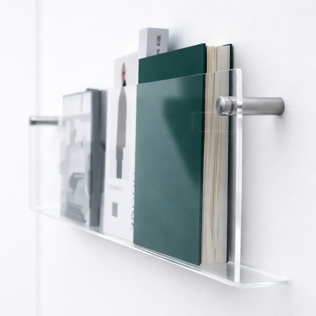 Floating Shelf Wall-Mounted Shelf Modern Acrylic Wall - Image 9