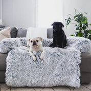 Fluffy Couch Cover Pets Soft Cozy Furniture Protector - Image 1
