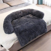 Fluffy Couch Cover Pets Soft Cozy Furniture Protector - Image 2