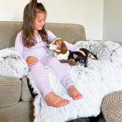 Fluffy Couch Cover Pets Soft Cozy Furniture Protector - Image 3