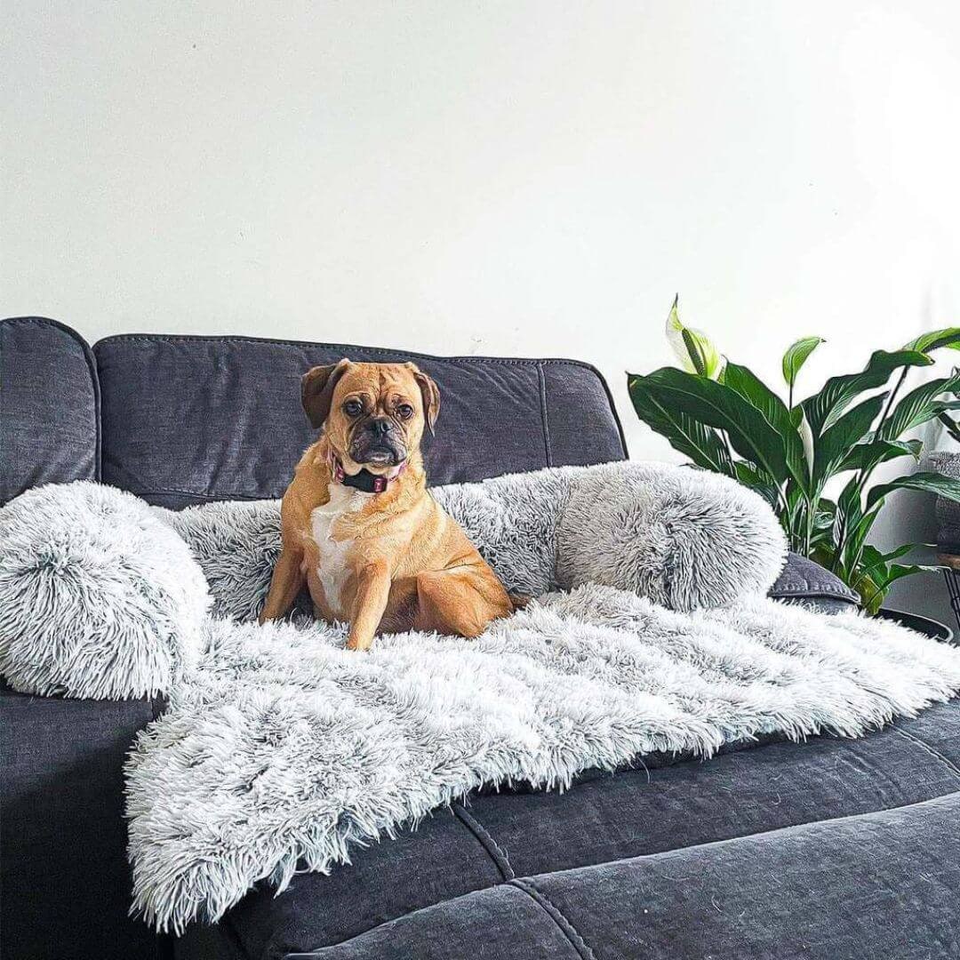 Fluffy Couch Cover Pets Soft Cozy Furniture Protector - Image 6