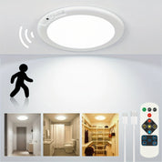 Flush Mount Ceiling Light LED Motion Sensor Versatile Design - Image 1