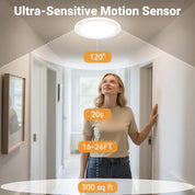 Flush Mount Ceiling Light LED Motion Sensor Versatile Design - Image 6