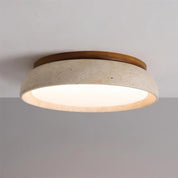 Flush Mount Ceiling Light Travertine Stone and Modern Design - Image 12