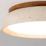 Flush Mount Ceiling Light Travertine Stone and Modern Design - Image 13