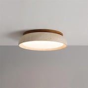 Flush Mount Ceiling Light Travertine Stone and Modern Design - Image 18