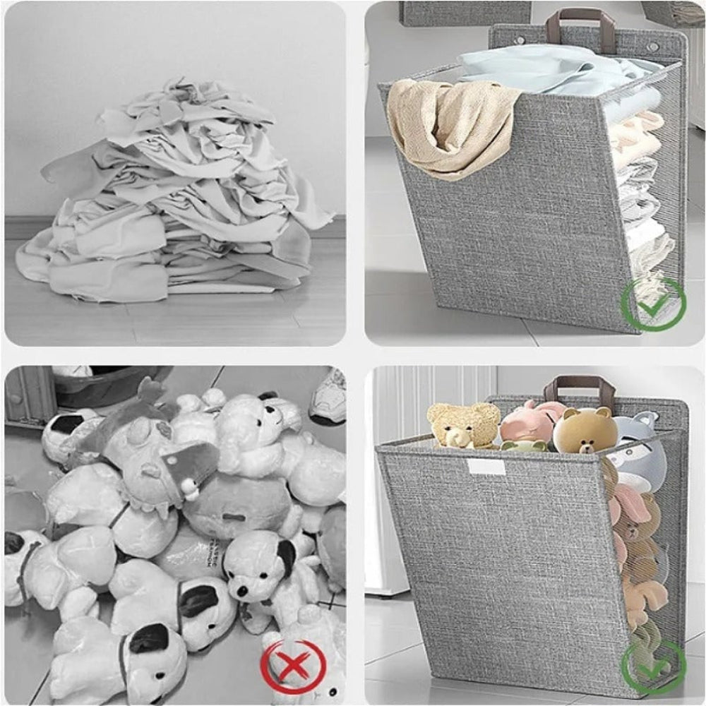 Foldable Laundry Basket Storage Wall-Mounted Design - Image 3