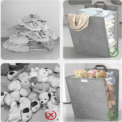 Foldable Laundry Basket Storage Wall-Mounted Design - Image 3