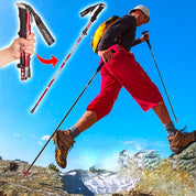 Foldable Trekking Poles Hiking Poles Telescopic Foldaway - Image 1