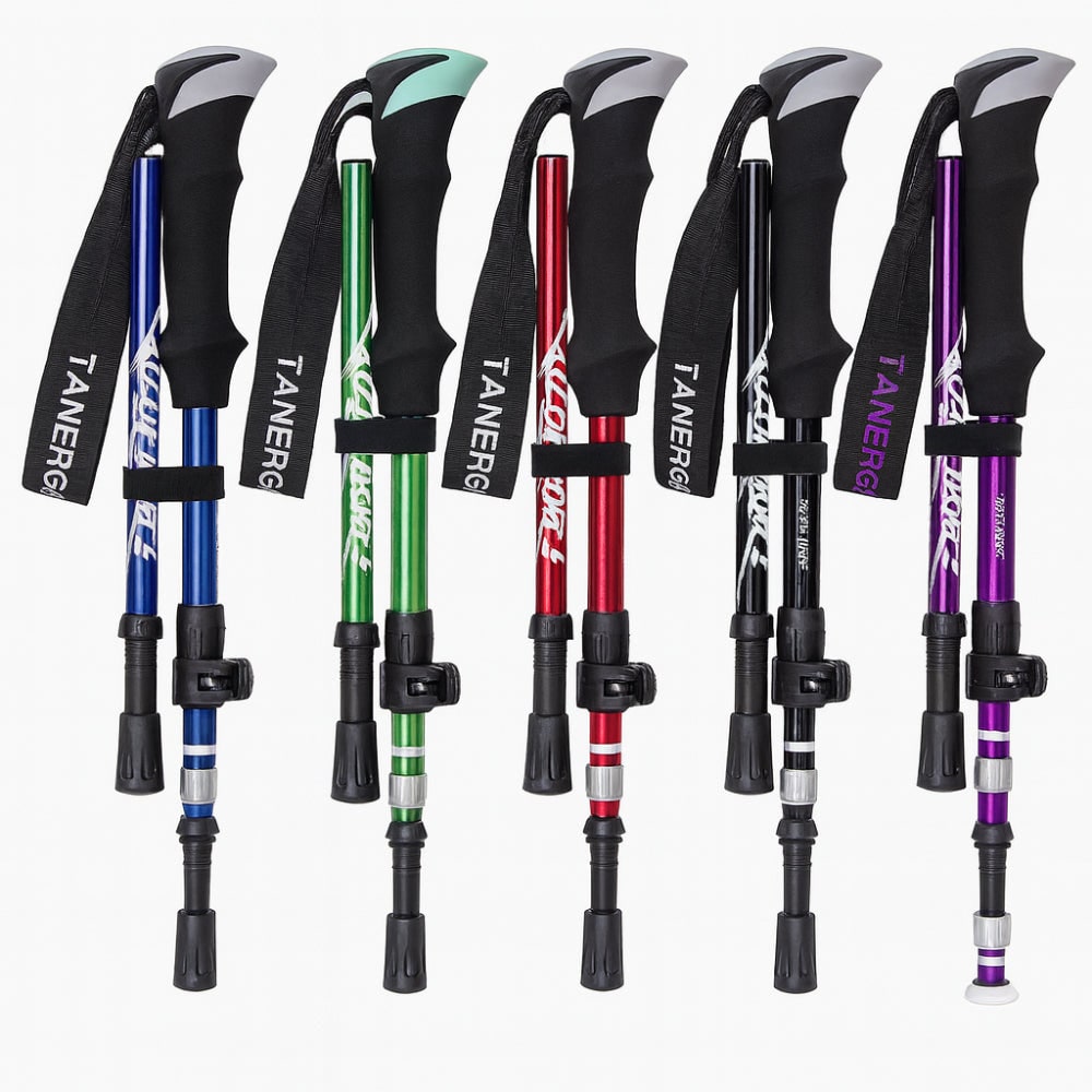 Foldable Trekking Poles Hiking Poles Telescopic Foldaway - Image 11