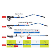 Foldable Trekking Poles Hiking Poles Telescopic Foldaway - Image 18