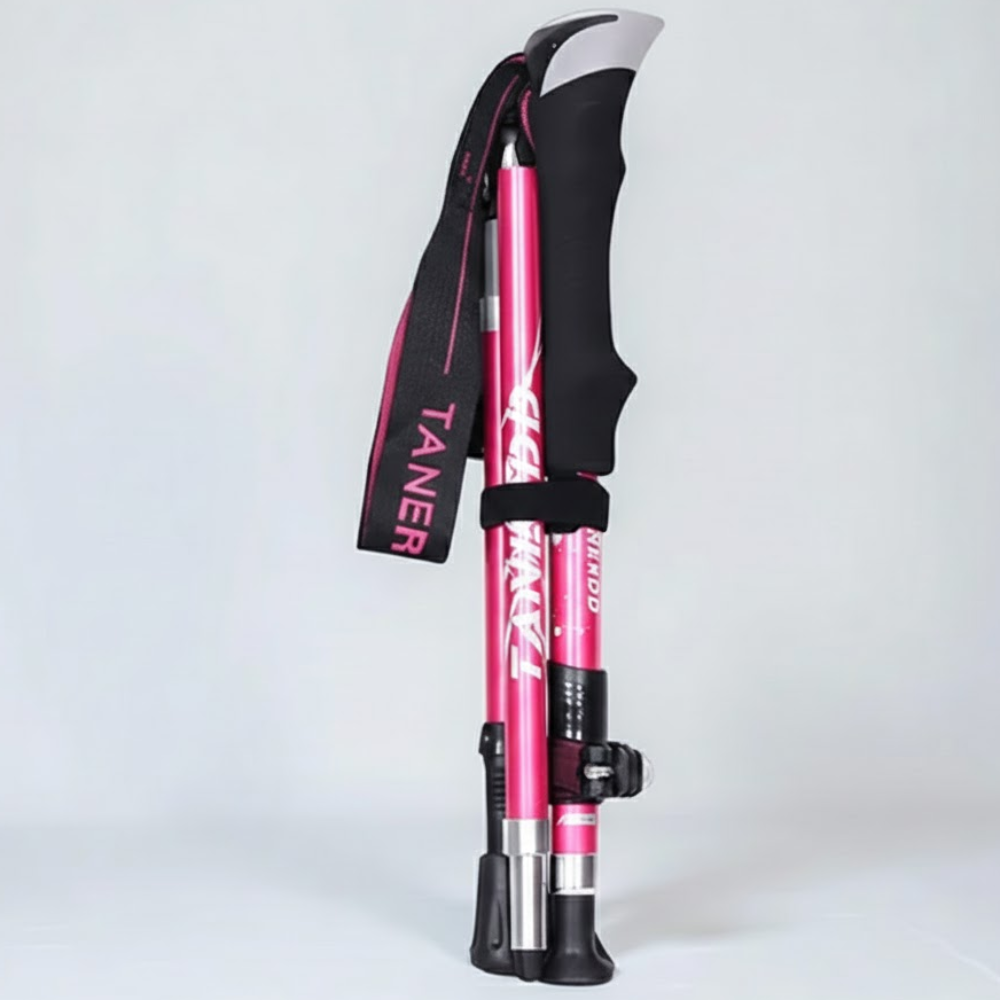Foldable Trekking Poles Hiking Poles Telescopic Foldaway - Image 2