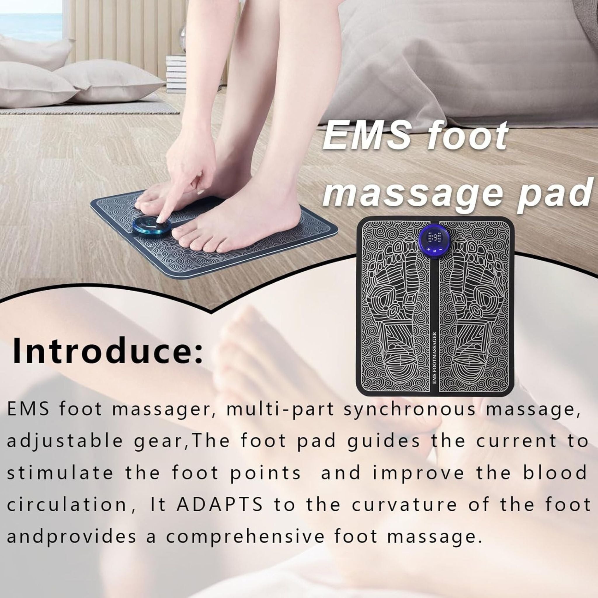 Foot Massager Ems Electric Foot Care Device