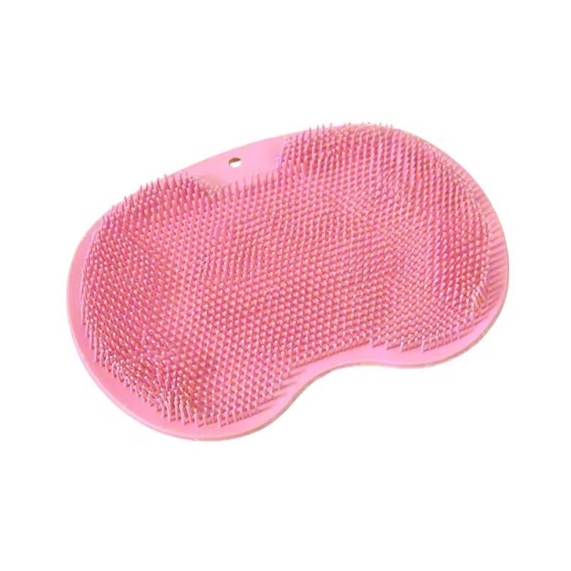 Foot Scrubber Mat Shower Cleaning and Massage Soft Pink Design - Image 3