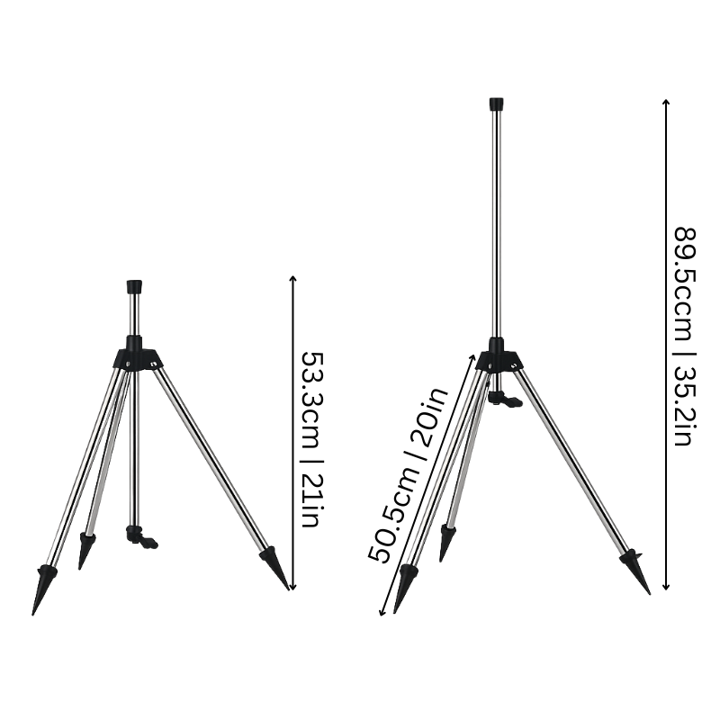 Garden Sprinkler System Adjustable Tripod Stand Lawn Care - Image 2