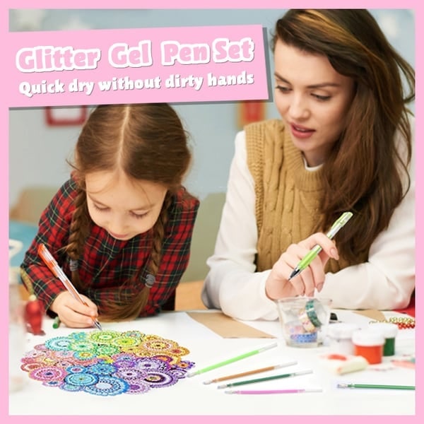 Glitter Gel Pen Crafting Drawing and Journaling Fun - Image 5