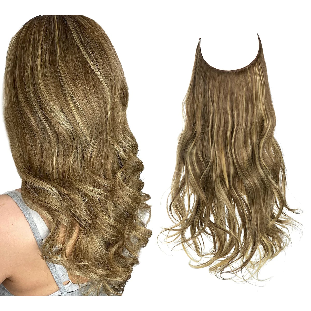 Hair Extensions Volume and Waves Natural Blonde Clip-Ins - Image 1