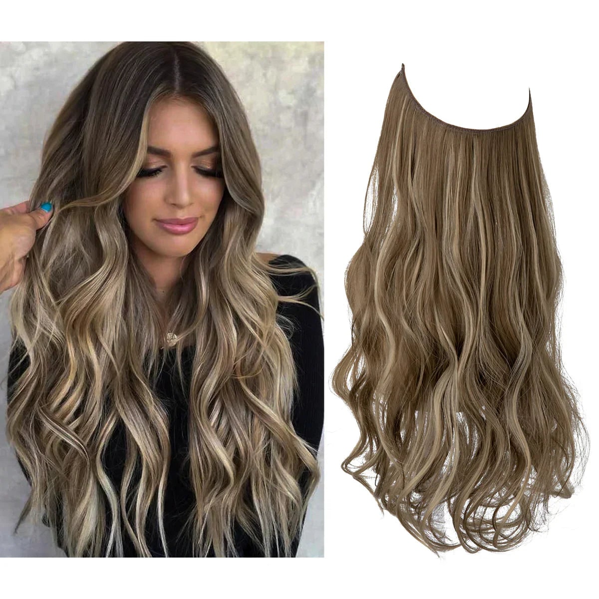 Hair Extensions Volume and Waves Natural Blonde Clip-Ins - Image 11