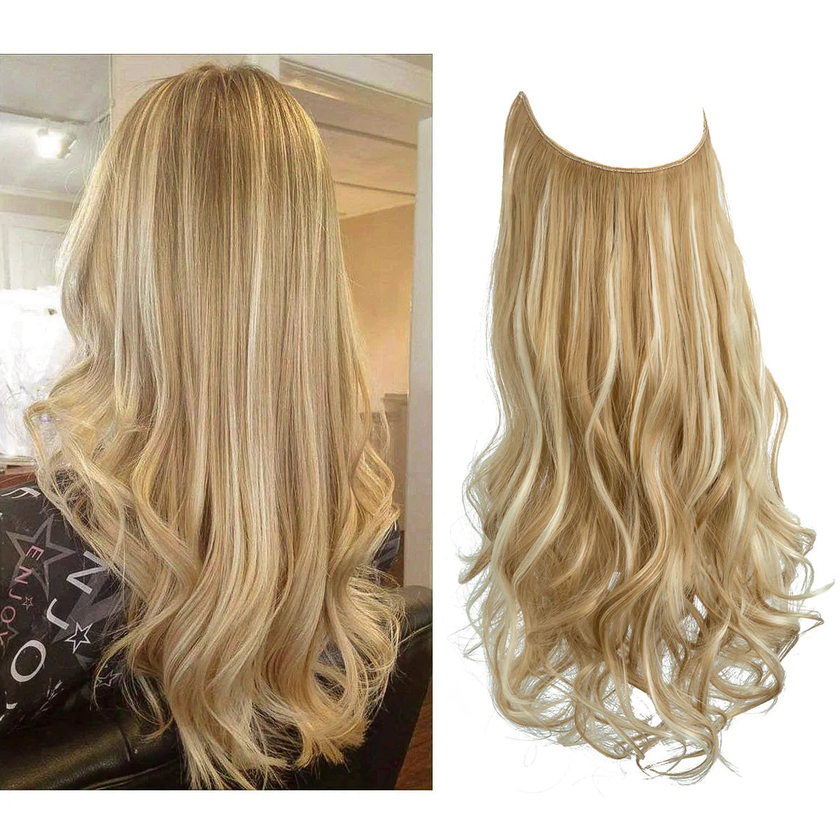 Hair Extensions Volume and Waves Natural Blonde Clip-Ins - Image 16