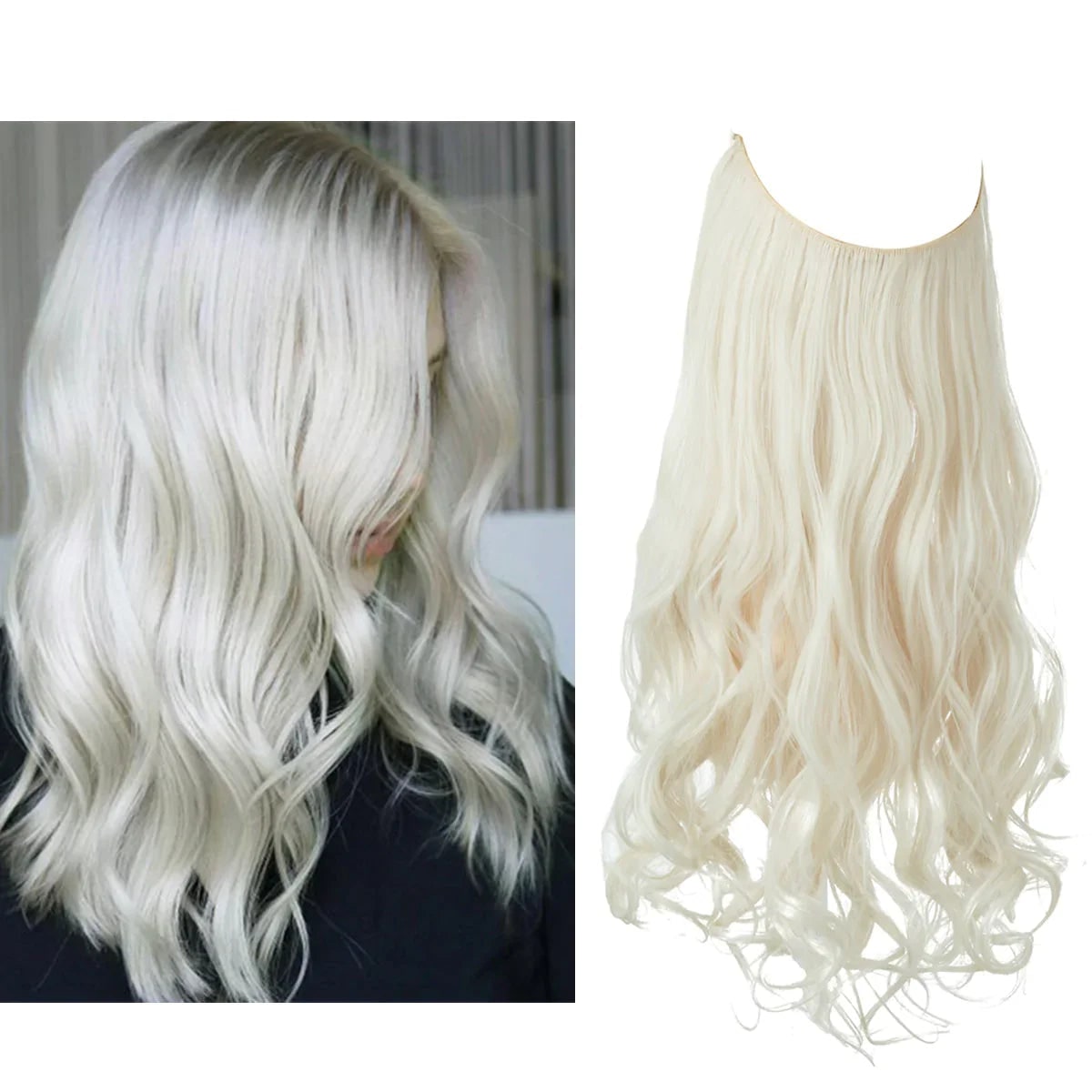 Hair Extensions Volume and Waves Natural Blonde Clip-Ins - Image 9