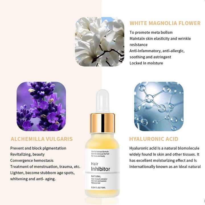 Hair Removal Serum Face and Body Natural & Pain-Free - Image 4