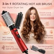 Hair Styler Dryer Brush Hot Air Curling Comb - Image 4