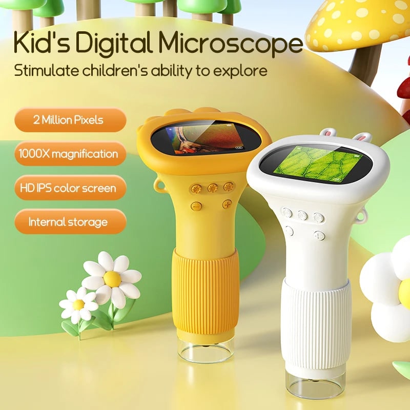 Handheld Mini Microscope 1000x Pocket Stem Science Tool - Image 2