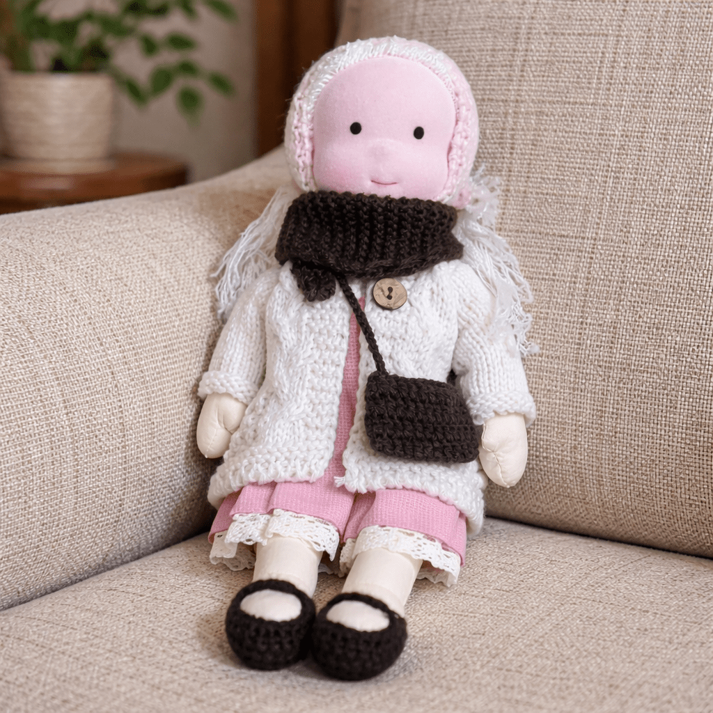 Handmade Cotton Waldorf Doll Creative Play and Imaginative Fun - Image 10