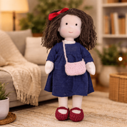 Handmade Cotton Waldorf Doll Creative Play and Imaginative Fun - Image 12