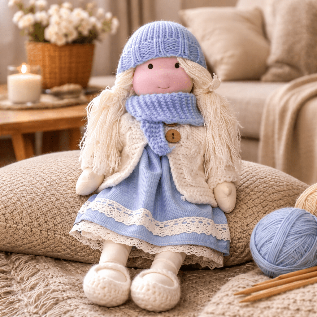 Handmade Cotton Waldorf Doll Creative Play and Imaginative Fun - Image 20