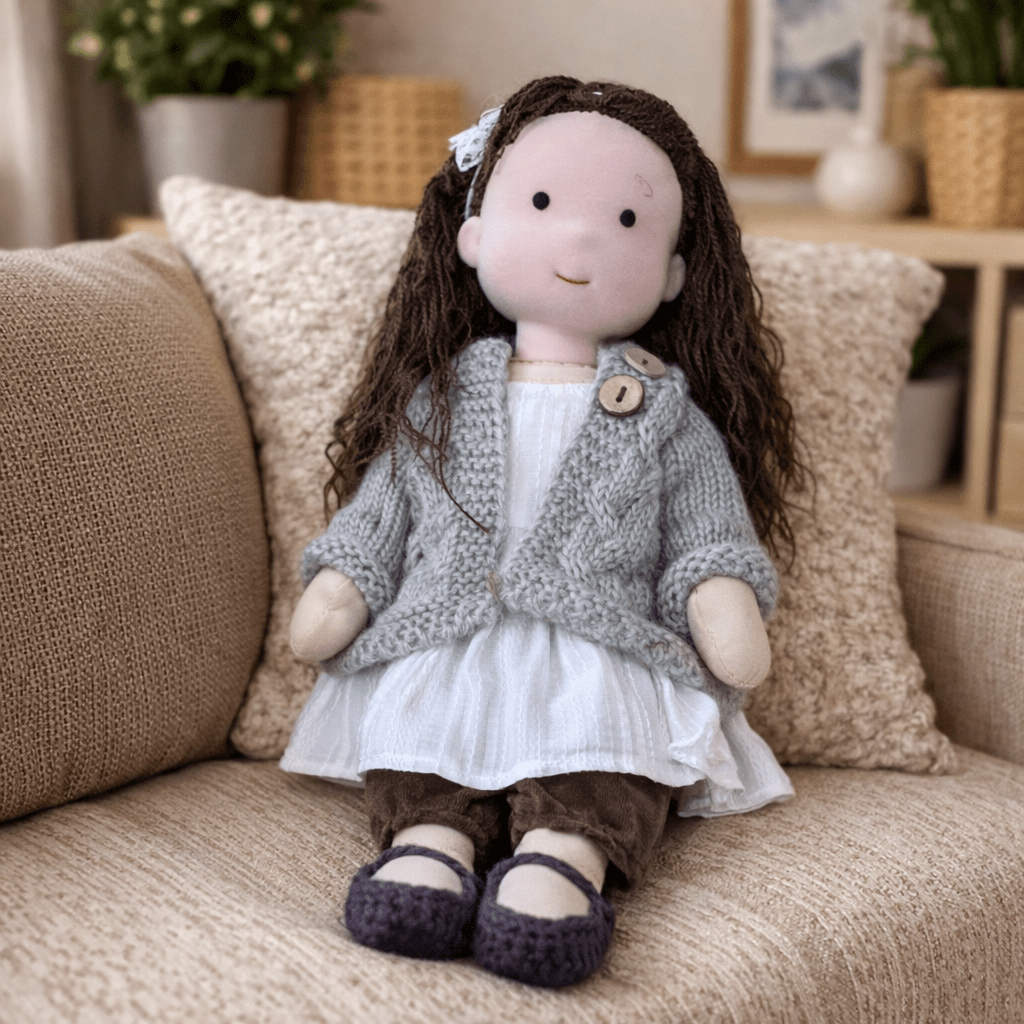 Handmade Cotton Waldorf Doll Creative Play and Imaginative Fun - Image 29