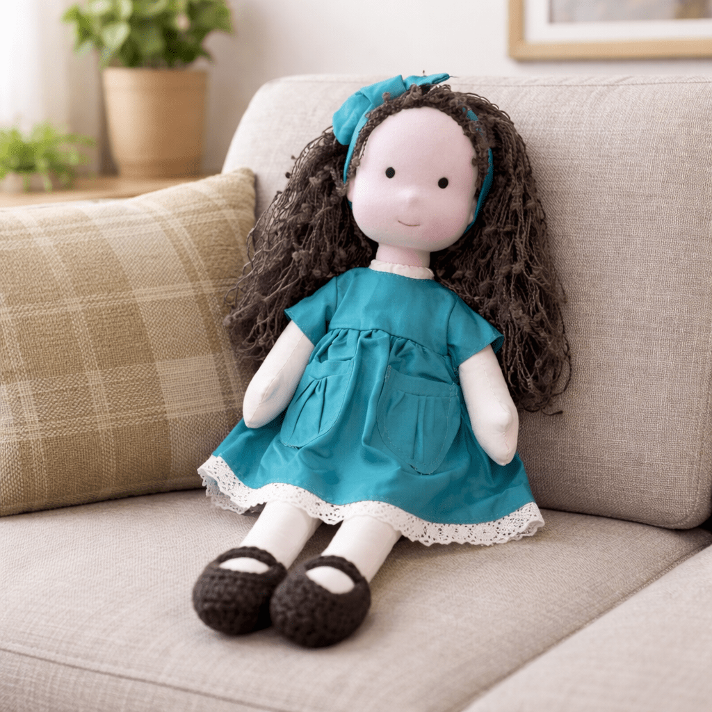 Handmade Cotton Waldorf Doll Creative Play and Imaginative Fun - Image 30
