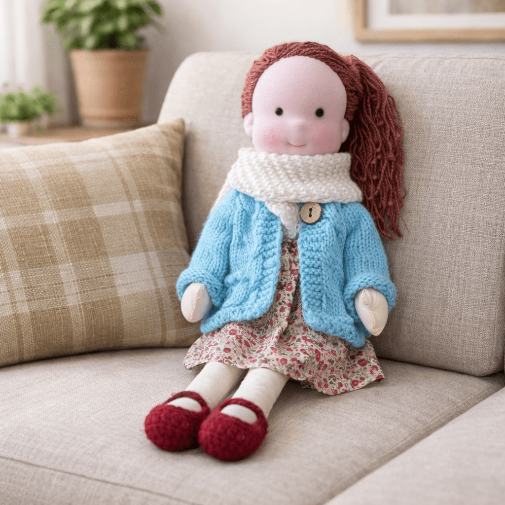 Handmade Cotton Waldorf Doll Creative Play and Imaginative Fun - Image 31