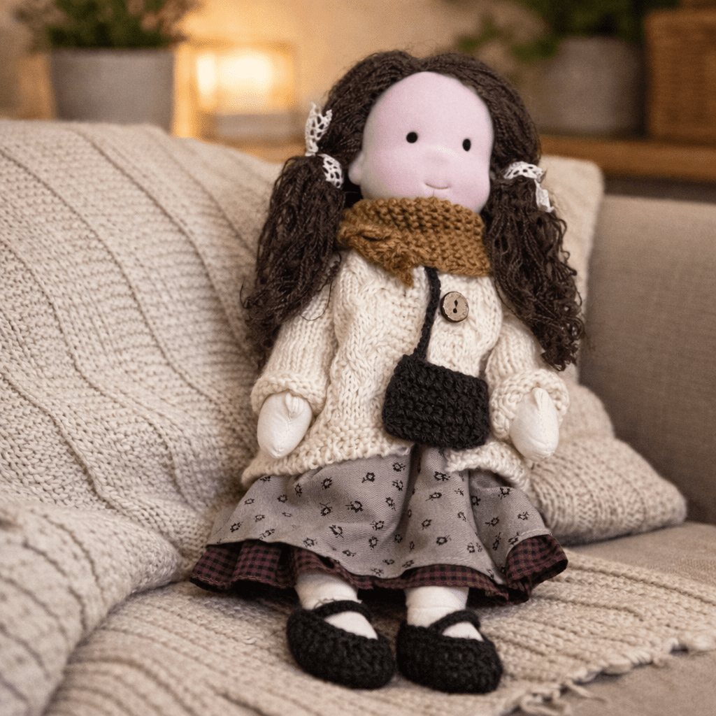 Handmade Cotton Waldorf Doll Creative Play and Imaginative Fun - Image 37