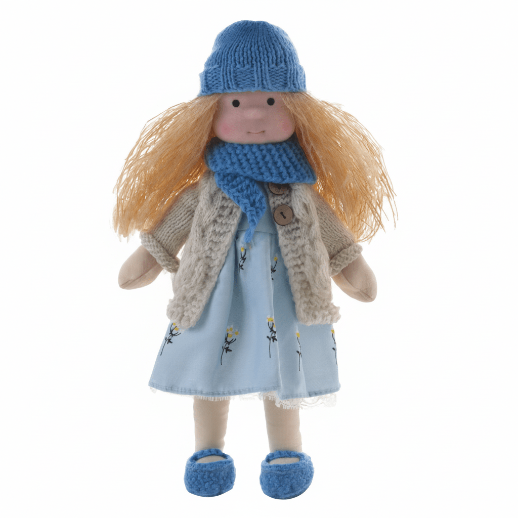 Handmade Cotton Waldorf Doll Creative Play and Imaginative Fun - Image 39