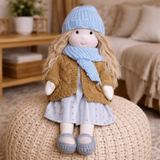 Handmade Cotton Waldorf Doll Creative Play and Imaginative Fun - Image 5