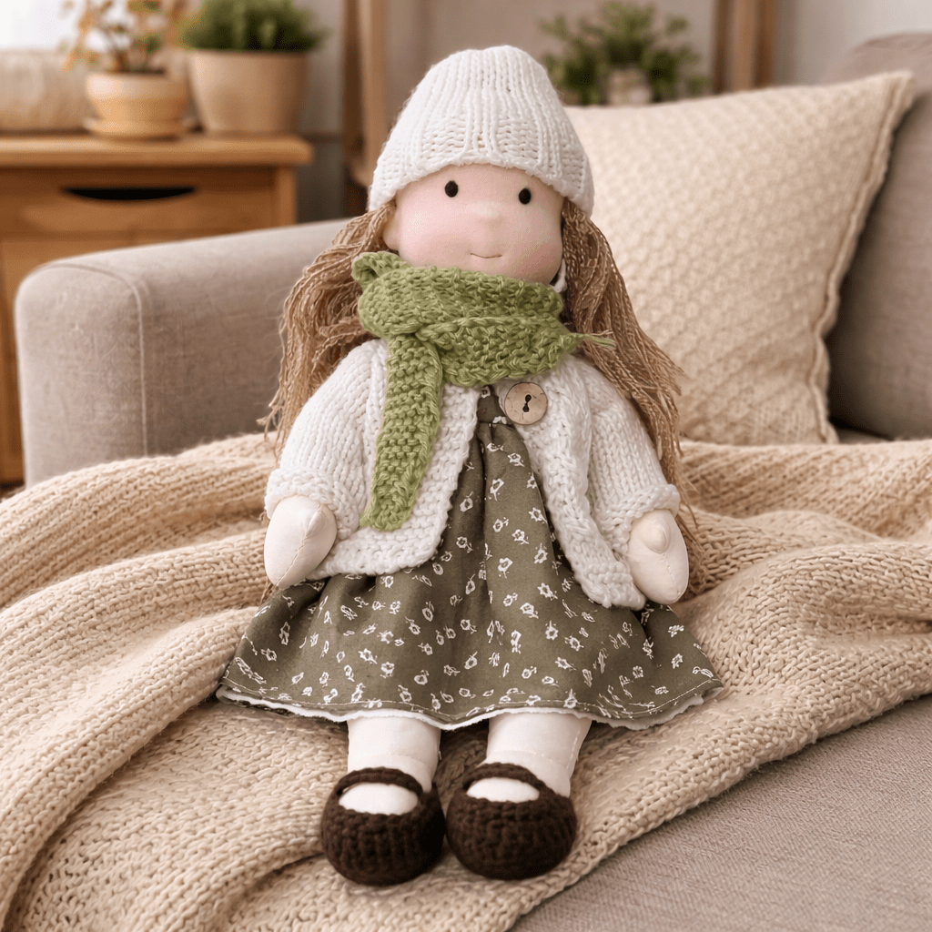 Handmade Cotton Waldorf Doll Creative Play and Imaginative Fun - Image 6