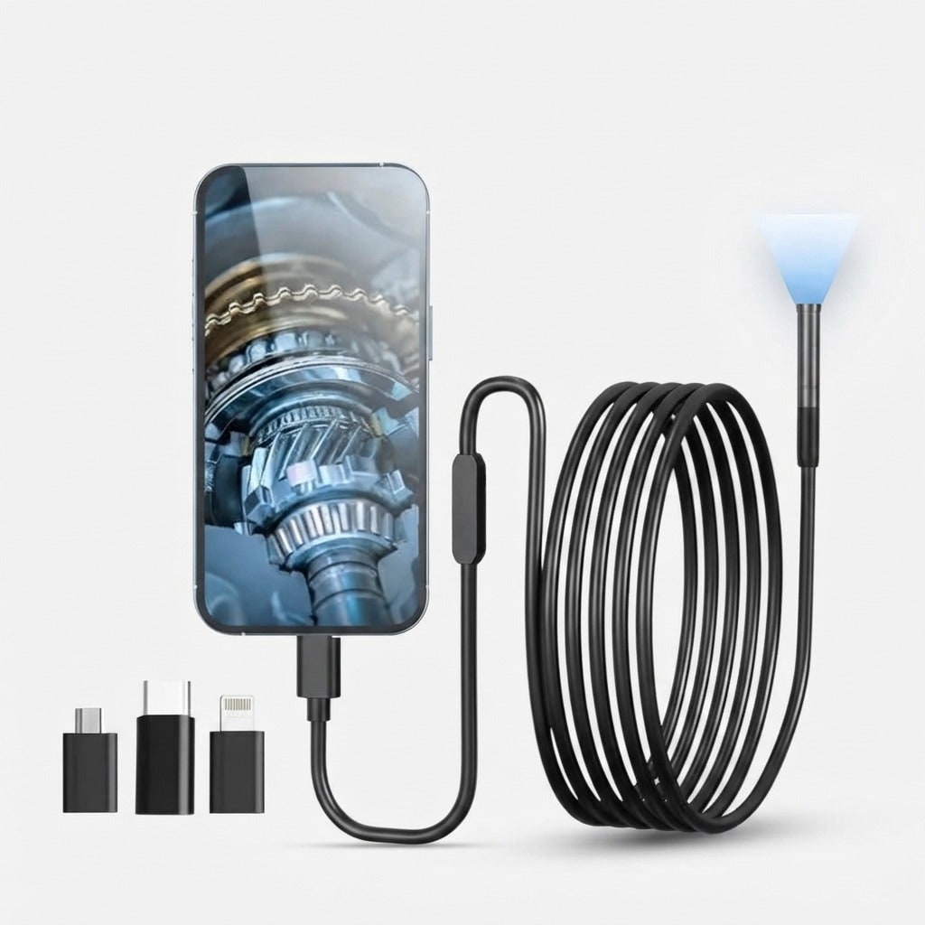 HD Endoscope Camera Inspection Flexible Borescope Easy Viewing - Image 7