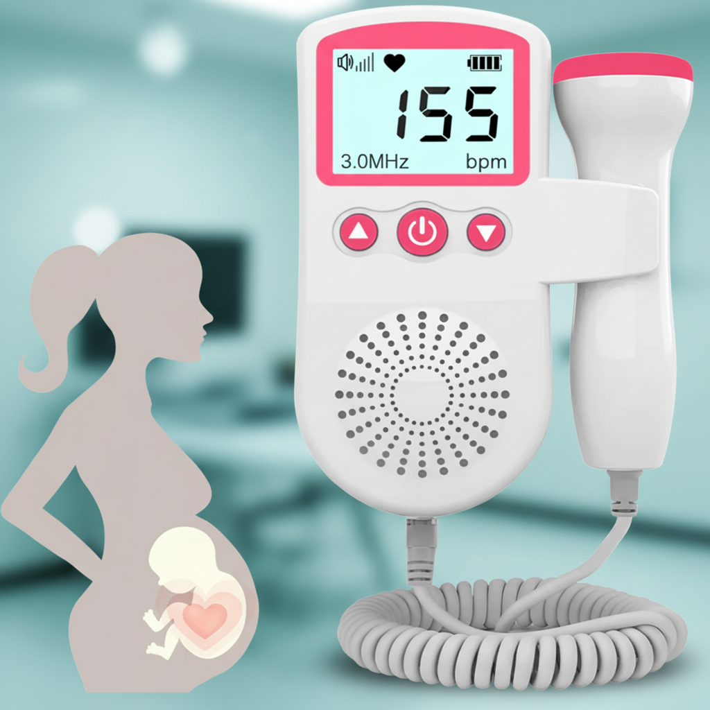 Heart Rate Monitor Fetal Doppler Digital Display - Image 1