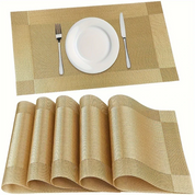 Heat-Resistant PVC Placemats Washable Non-Slip Table Mats Set - Image 1