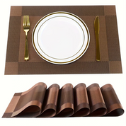 Heat-Resistant PVC Placemats Washable Non-Slip Table Mats Set - Image 9