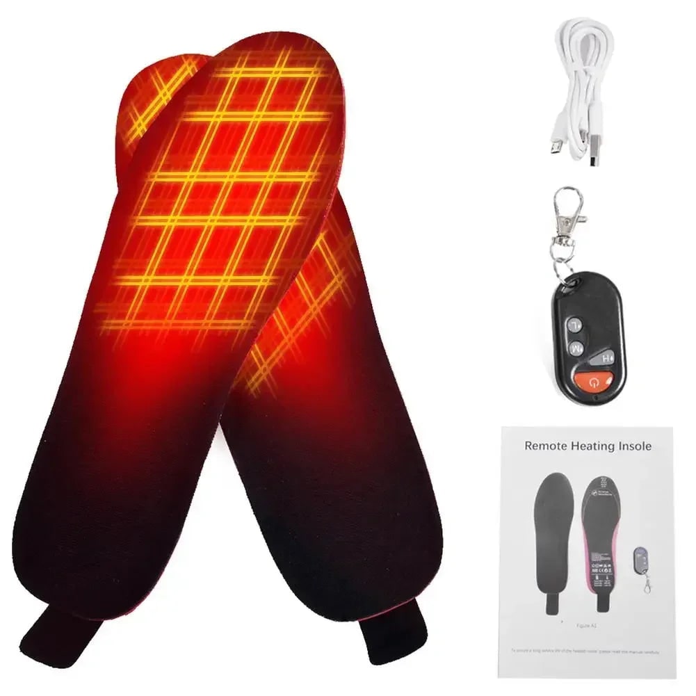 Heated Insoles Remote Control Rechargeable Foot Warmers Winter - Image 4